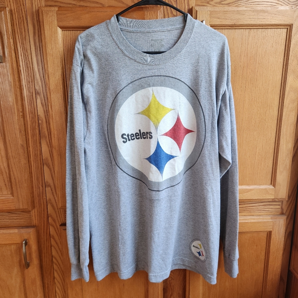 Steelers Long Sleeve Reebok T-Shirt Size M - Pittsburgh Steelers NFL